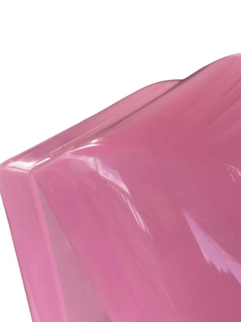 **SUPER RARE/ HTF** GCDS Pink Acrylic Hard Case Bag w/ Gold Hardware **EUC** - Picture 7 of 11